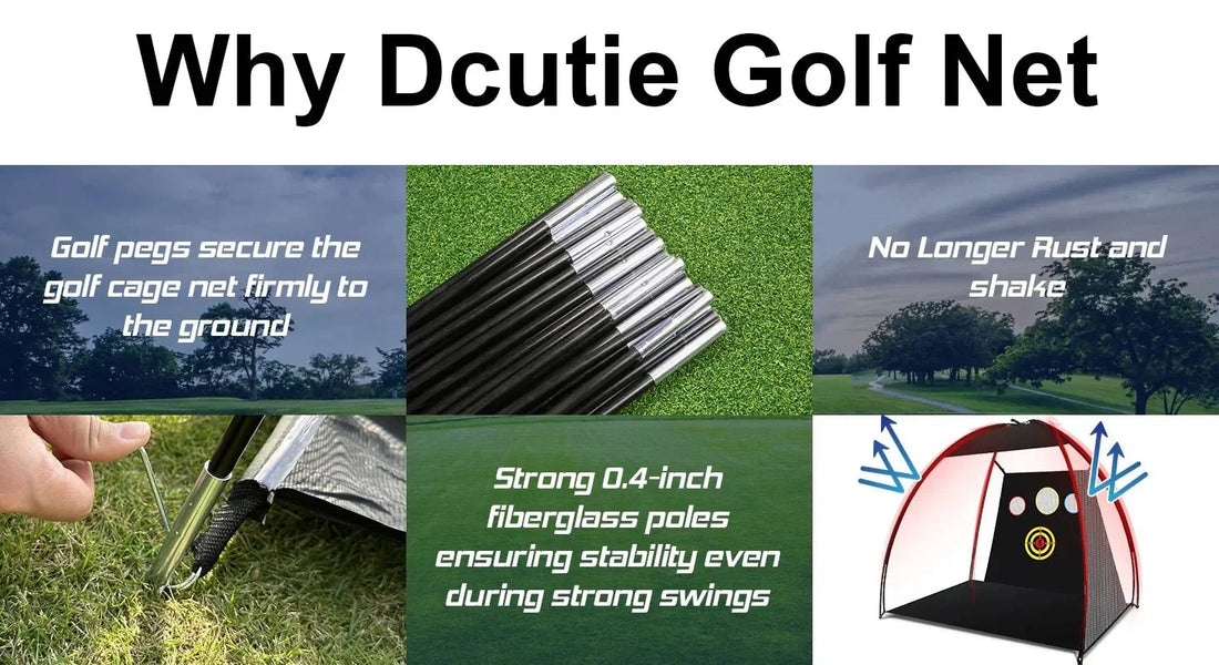 Golf Hitting Net Setup That Solves Stability Problems & Adds Power – 3 Reasons to Upgrade Today! - DCUTIE