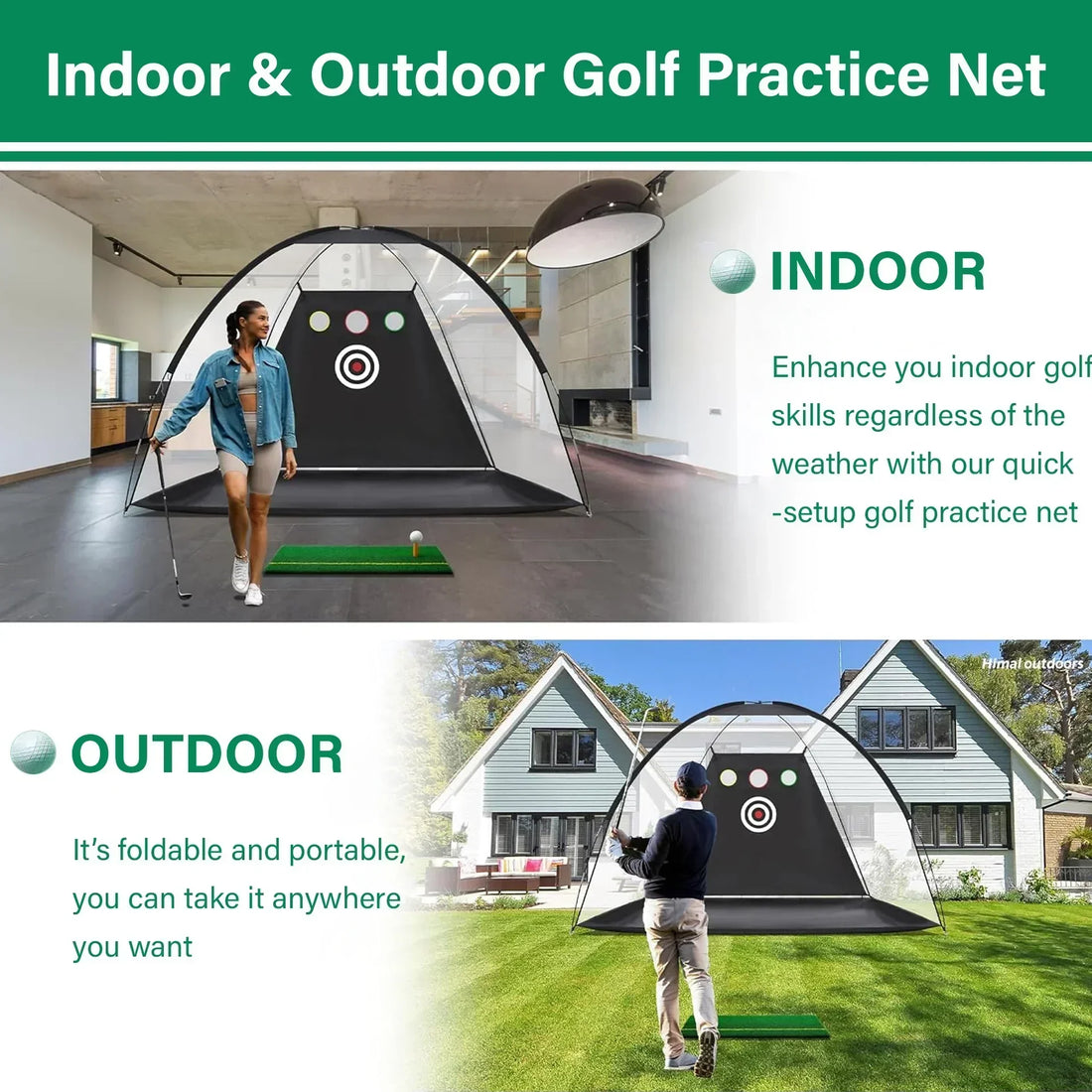 Golf Net That Works Indoors & Outdoors – 5 Awesome Benefits and 2 Dealbreakers You Should Know Before Buying - DCUTIE
