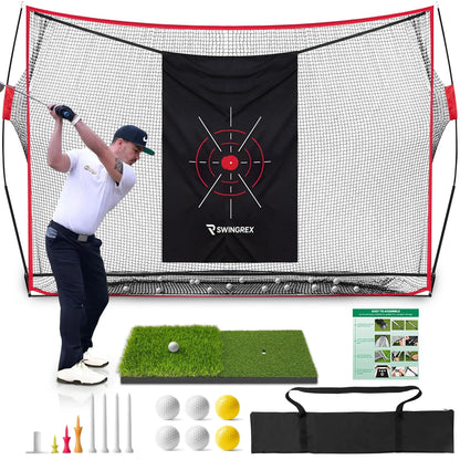 Swing Rex Pro Golf Net for Backyard – Heavy Duty Golf Practice Net