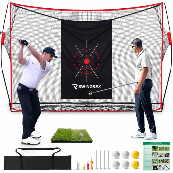 Swing Rex Pro Golf Net for Backyard – Heavy Duty Golf Practice Net for real ball